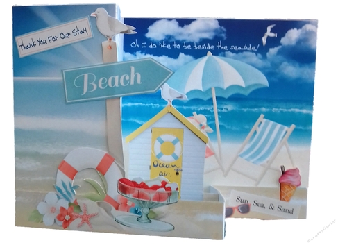Z Fold Sunshine Days By The Sea Thank You Including Template