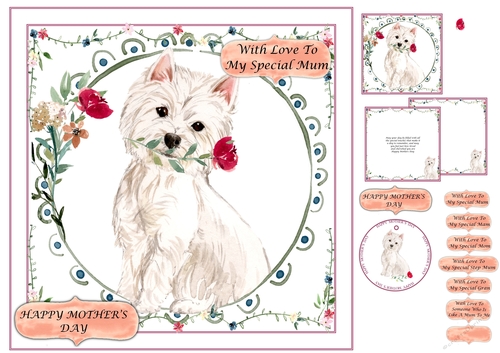 Mothers Day Westie With Love