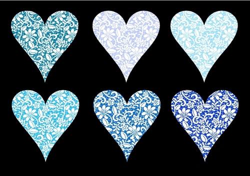 Lace Hearts Blues