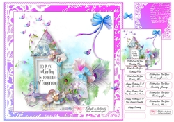 Flowers and Butterflies Believe In Tomorrow