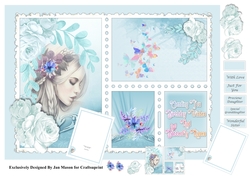 A5 4 Frames Butterfly Kisses