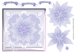 Lilac Parchment Lace Floral