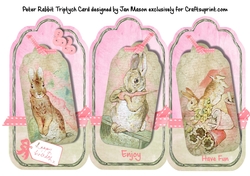 Peter Rabbit Triptych Card
