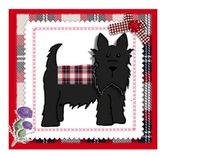 Scottie Dog With or Without Tartan Coat