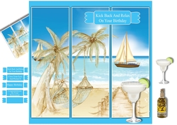 Tropical Paradise Birthday, Fathers Day, Retirement