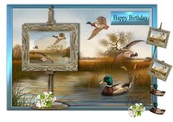 Mallards In A Frame Fathers Day/Birthday