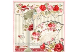 Roses,Dress Form and Fan