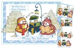 Caroling Snowmen 2 card design