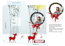 Christmas Fairy Money Wallet Top Opening