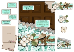 Chocolate Bar Shaped Card
