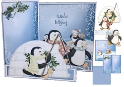 Z Fold Penguins In The Snow