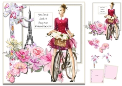 Pretty Girl on Bicycle