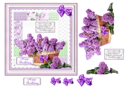 Flower Basket of Lilacs