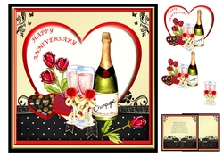 Anniversary Champagne and Roses