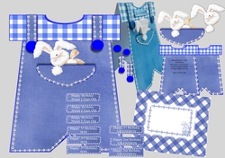 Boys Dungarees With Matching Envelope