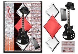 Black and Chrome Guitar