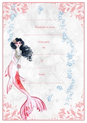 Mermaid Birthday Invitation2