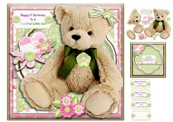 Cute Teddy Bear 1st Birthday