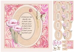 Friend Poppies and Butterfly with multiple toppers