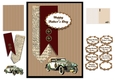 Vintage Car, Stripes And Buttons Fathers Day/Birthday