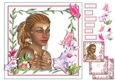 Beautiful Lady with Flowers
