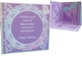 Corner Card Purple Parchment Effect including Full Instructions and Templates