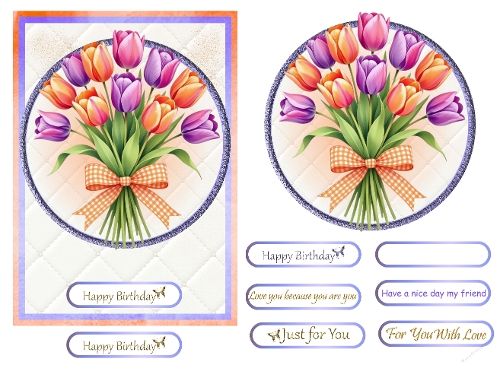 Tulip Beauty 7x5 quick card