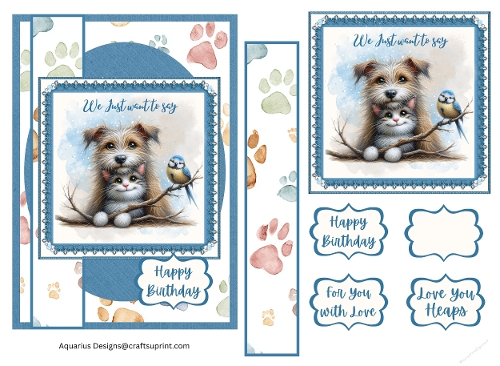 Just Want to Say 7x5 Quick Card