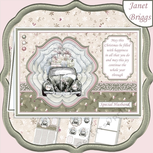 CAR & GIFTS Muted Christmas A5 Pyramage & Insert Kit