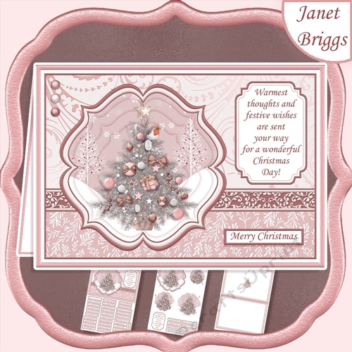 ROBIN & CHRISTMAS TREE Christmas A5 Pyramage & Insert Kit