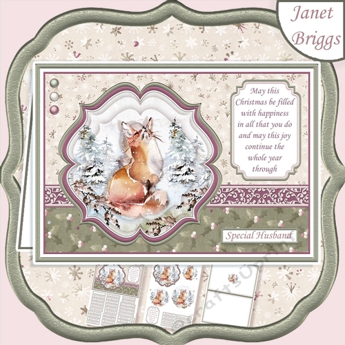 WILD FOREST - FOX Christmas A5 Pyramage & Insert Kit