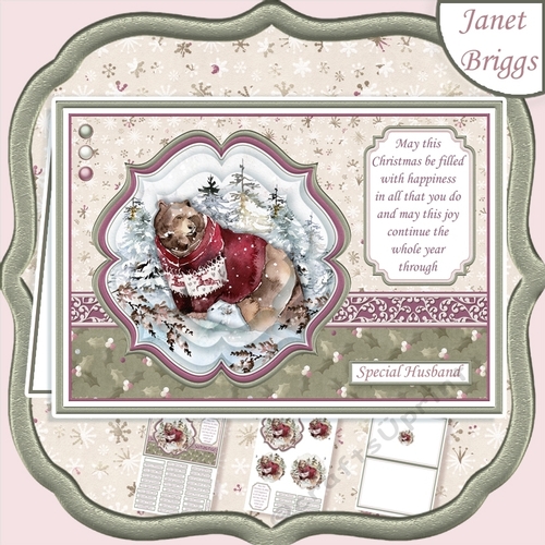 WILD FOREST - BEAR Christmas A5 Pyramage & Insert Kit