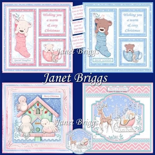 WARM & COSY CHRISTMAS 7.5 MIXED CUTE CHRISTMAS BUMPER KIT