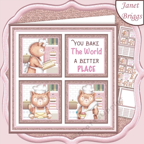 YOU BAKE THE WORLD SQUARES 7.5 Quick Layer Card & Insert Kit