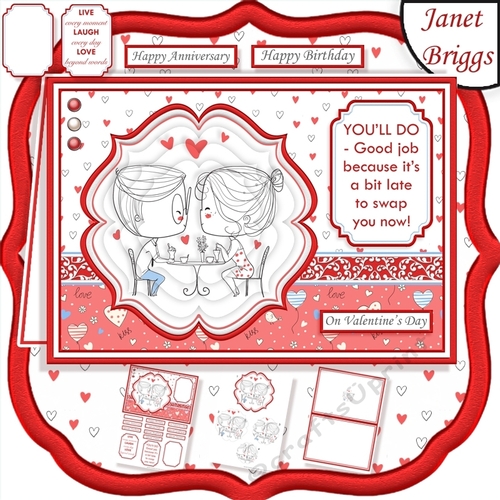 YOULL DO A5 Humorous Valentines Day or Anniversary Card Kit