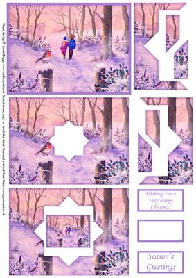 Winter Walk Christmas Star Shape Tunnel Side Stacker