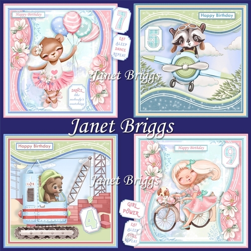 MIXED BIRTHDAY & AGES 7.5 Decoupage Bumper Kit