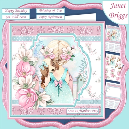 PUPPY LOVE 7.5 Decoupage & Insert Card Kit