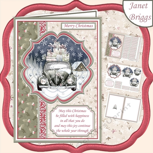 CAR & GIFTS A5 Portrait Christmas Pyramage & Insert Kit