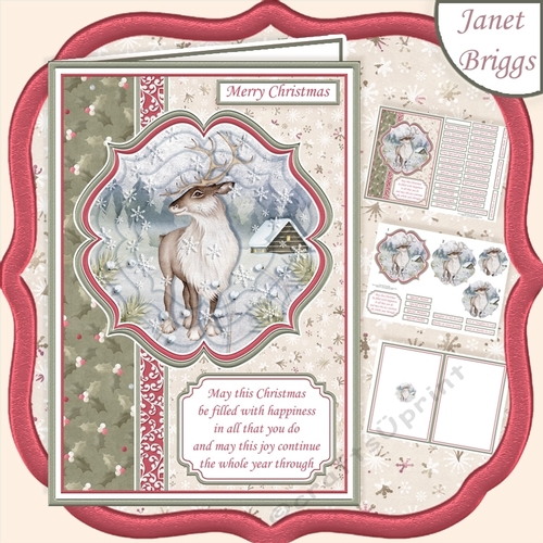 FOREST STAG A5 Portrait Christmas Pyramage & Insert Kit