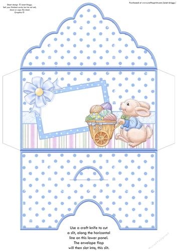 EASTER DELIVERY Money Wallet Gift Voucher Envelope