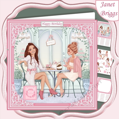 AFTERNOON TEA 7.5 Decoupage & Insert Card Kit