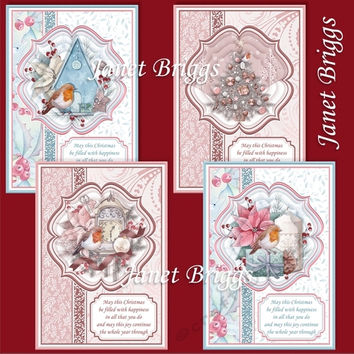 A5 ROBIN PORTRAIT CHRISTMAS Cards Pyramage & Inserts Bumper Kit