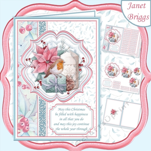 ROBIN & CANDLE Christmas A5 Portrait Pyramage & Insert Kit