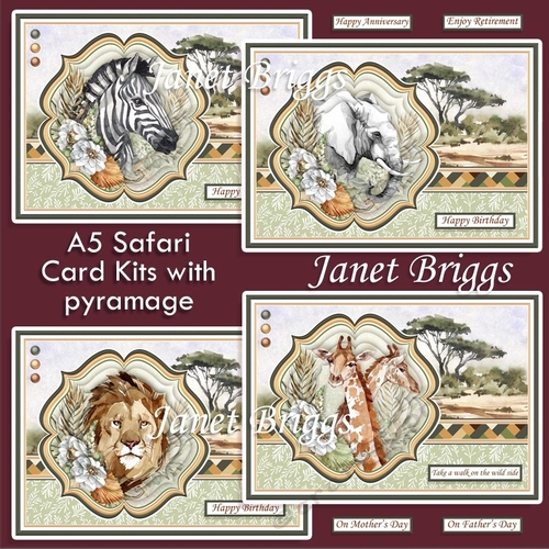 TAKE A WALK ON THE WILD SIDE A5 SAFARI ANIMALS BUMPER KIT