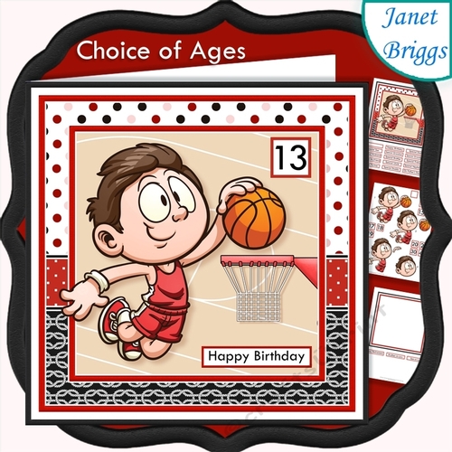 BASKETBALL 7.5 Decoupage & Insert Mini Kit