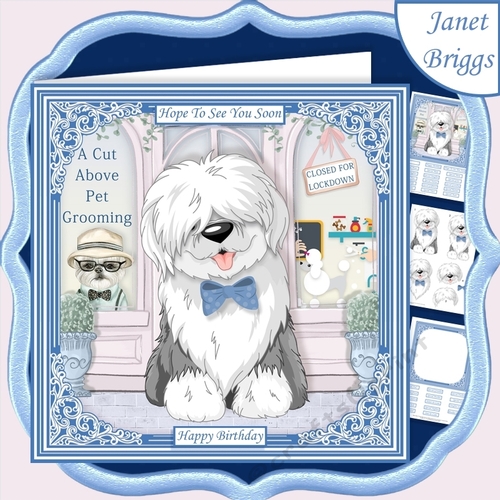 cup1045069_68 - HOPE TO SEE YOU SOON 7.5 Humorous Decoupage Card Kit