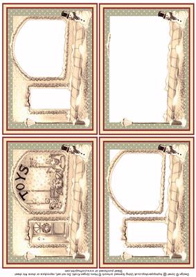 Vintage Christmas Street Scene Tunnel Sheet