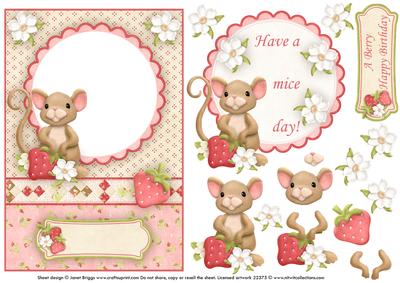 Have a Mice Day Topper or Aperture and Decoupage