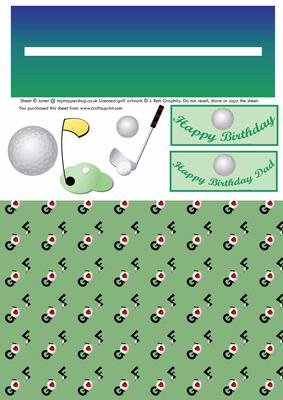 A Golf Penny Slider Sheet